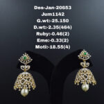 Diamond Jhumkis (B-1012)