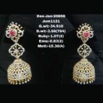Diamond Jhumkis (B-1003)
