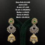 Diamond Jhumkis (B-1033)
