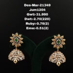 Diamond Jhumkis (B-1052)