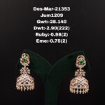 Diamond Jhumkis (B-1053)