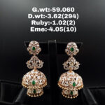 Diamond Jhumkis (B-1056)