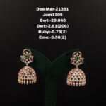 Diamond Jhumkis (B-1009)