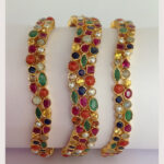 Gold Navratan Bangles (B-1003)