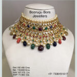 Gold Navratan Necklaces (B-1015)