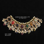 Gold Navratan Necklaces (B-1006)