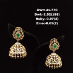 Diamond Jhumkis (B-1073)