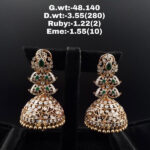 Diamond Jhumkis (B-1075)