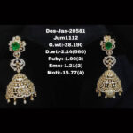 Diamond Jhumkis (B-1077)