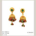 Gold Jhumkas (B-1026)