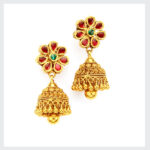 Gold Jhumkas (B-1031)