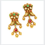 Gold Jhumkas (B-1032)