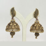 Gold Jhumkas (B-1020)