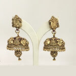 Gold Jhumkas (B-1021)
