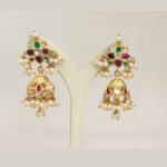 Gold Jhumkas (B-1024)
