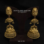 Gold Jhumkas (B-1003)