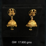Gold Jhumkas (B-1007)